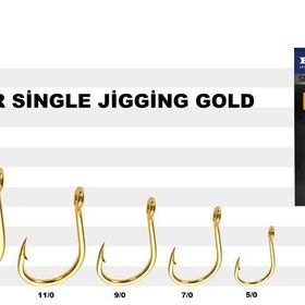 Harbor Single Jigging Gold No:11/0 3'lü İğne