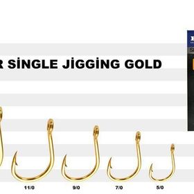Harbor Single Jigging Gold No:5/0 7'li İğne