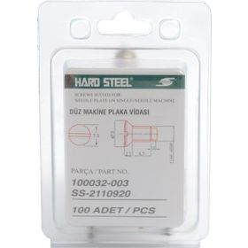 Hard Steel 100032 - 003 100 Adet Düz Makine Plaka Nikel Vida