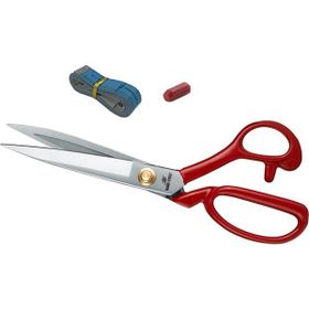 Hard Steel Hs - 1094 Kırmızı Saplı Paslanmaz Çelik Somunlu 9 inç Makas