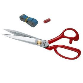 Hard Steel Hs - 1104 Kırmızı Saplı Paslanmaz Çelik Somunlu 10 inç Makas