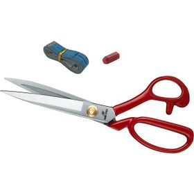 Hard Steel Hs - 1104 Kırmızı Saplı Paslanmaz Çelik Somunlu 10 inç Makas