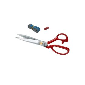Hard Steel Hs - 1104 Kırmızı Saplı Paslanmaz Çelik Somunlu 10 inç Makas