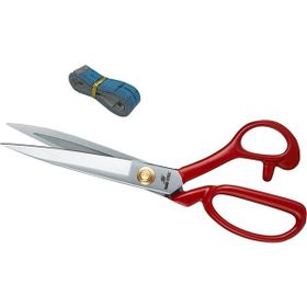 Hard Steel Hs - 1114 Kırmızı Saplı Paslanmaz Çelik Somunlu 11 inç Makas
