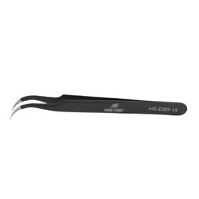 Hard Steel Hs-Esd-15 Antistatik Paslanmaz Çelik Eğri Uçlu 120 mm Cımbız
