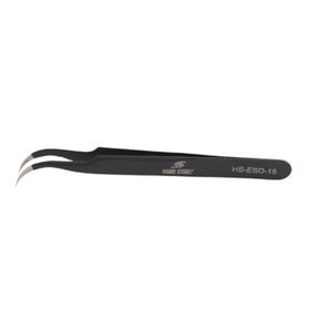 Hard Steel Hs-Esd-15 Antistatik Paslanmaz Çelik Eğri Uçlu 120 mm Cımbız