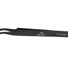 Hard Steel Hs-Esd-15 Antistatik Paslanmaz Çelik Eğri Uçlu 120 mm Cımbız