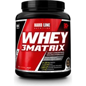 Hardline 908 gr 3 Matrix Base Sade Whey Protein Tozu