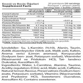 Hardline Matrix 3000 mg 30 ml L-Carnitin