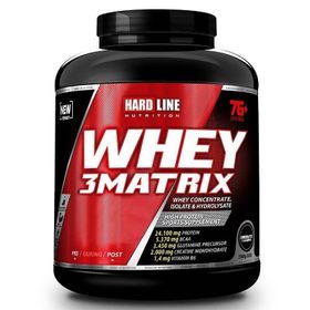 Hardline Nutrition 2300 gr Çikolata Aromalı Whey 3matrix Protein Tozu