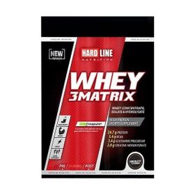 Hardline Nutrition Hardline Whey 3 Matrix Çilek 30 gr (Tek Kullanımlık) Protein Tozu