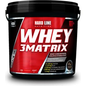 Hardline Nutrition Whey 3 Matrix 4000 gr Çikolata Protein Tozu