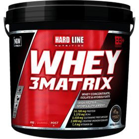 Hardline Nutrition Whey 3 Matrix 4000 gr Çikolata Protein Tozu