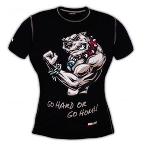 Hardline Siyah Maskotlu T-Shirt