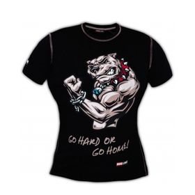 Hardline Siyah Maskotlu T-Shirt