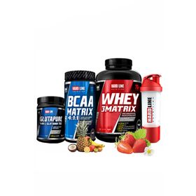 Hardline Whey 3Matrix Çilek Aromalı 2300 gr Protein Tozu