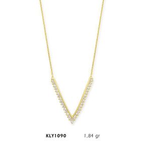 Harem Altın 14 Ayar KLY1090 Altın V Kolye