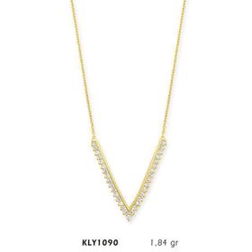 Harem Altın 14 Ayar KLY1090 Altın V Kolye