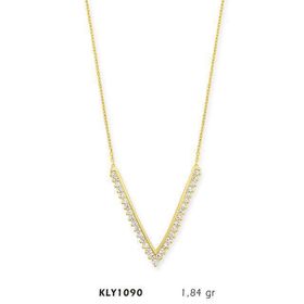 Harem Altın 14 Ayar KLY1090 Altın V Kolye
