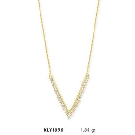 Harem Altın 14 Ayar KLY1090 Altın V Kolye