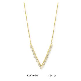 Harem Altın 14 Ayar KLY1090 Altın V Kolye
