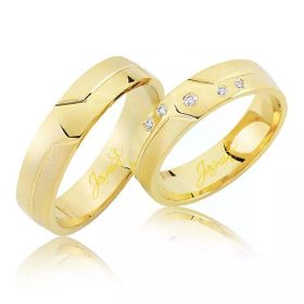 Harem Altın 2604-3 Sarı Altın Alyans