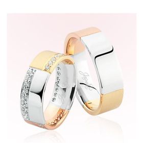 Harem Altın 3103 Beyaz Rose Altın Alyans