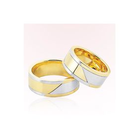 Harem Altın 3403 Sarı Beyaz Altın Alyans
