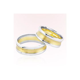 Harem Altın 6408 Sarı Beyaz Altın Alyans