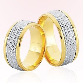 Harem Altın 7901 Sarı Beyaz Altın Alyans
