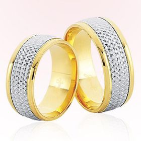 Harem Altın 7901 Sarı Beyaz Altın Alyans
