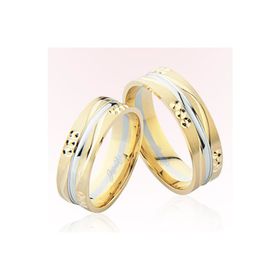 Harem Altın 7902 Sarı Beyaz Altın Alyans