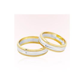 Harem Altın 8002 Sarı Beyaz Altın Alyans