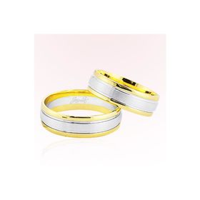 Harem Altın 8105 Sarı Beyaz Altın Alyans