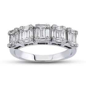 Harem Altın B10 0.59 Ct Baget Pırlanta Yüzük