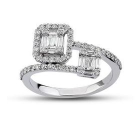 Harem Altın B11 0.51 Ct Baget Pırlanta Yüzük