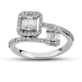 Harem Altın B11 0.51 Ct Baget Pırlanta Yüzük