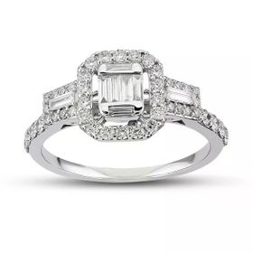 Harem Altın B12 0.63 Ct Baget Pırlanta Yüzük