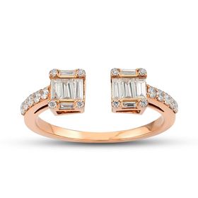 Harem Altın B13 0.48 Ct Baget Pırlanta Yüzük