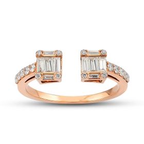 Harem Altın B13 0.48 Ct Baget Pırlanta Yüzük