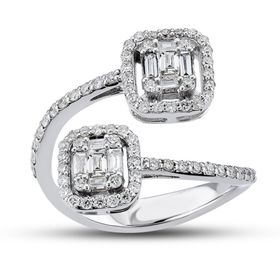 Harem Altın B14 0.70 Ct Baget Pırlanta Yüzük