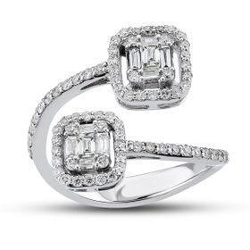 Harem Altın B14 0.70 Ct Baget Pırlanta Yüzük