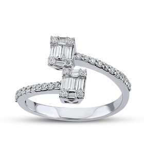 Harem Altın B15 0.15 ct Baget Kadın Pırlanta Yüzük