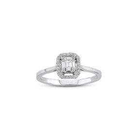 Harem Altın B15 0.15 ct Baget Kadın Pırlanta Yüzük