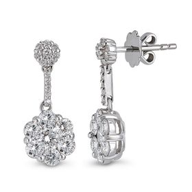 Harem Altın CORK3 1.39 Ct Coronet Kadın Pırlanta Küpe