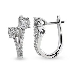 Harem Altın CORK5 0.48 ct Coronet Pırlanta Küpe