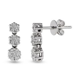Harem Altın CORK8 1.18 ct Coronet Pırlanta Küpe