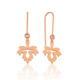Harem Altın EA1160170 Yaprak Sallantılı Kadın Gümüş Küpe