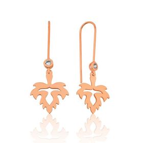 Harem Altın EA1160170 Yaprak Sallantılı Kadın Gümüş Küpe