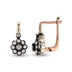Harem Altın EK12 0.24 ct Elmas Zümrüt Pırlanta Küpe